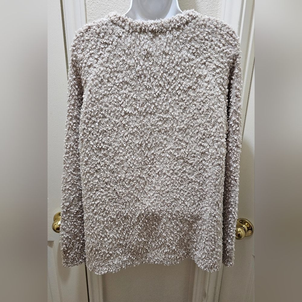 Hippie Rose Cream Textured Cropped Sweater Size XL EUC - Picture 6 of 12